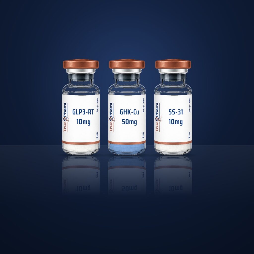 Cellular Research Protocol vials on a dark navy surface