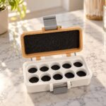 TruePharm USA 10-slot storage case in tan, open