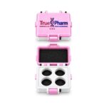 TruePharm USA 4-slot storage case, pink, open
