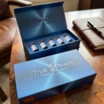 TruePharm USA presentation box holding five sealed research vials